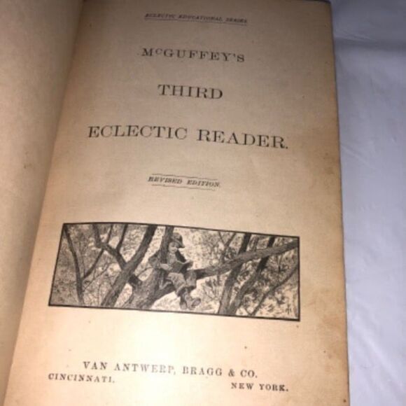 McGuffey's First Eclectic Reader, 1879 book Antique Vintage - Picture 3 of 10